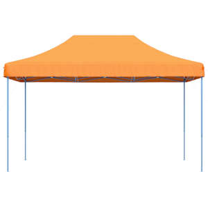 vidaXL Party Tent Orange Oxford fabric with PVC coating, Powder-coated steel