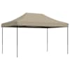 vidaXL kokkupandav pop-up peotelk, pruunikashall, 440x292x315 cm