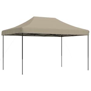 vidaXL kokkupandav pop-up peotelk, pruunikashall, 440x292x315 cm