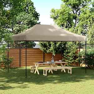 Zložljivi pop-up šotor za zabave taupe 440x292x315 m