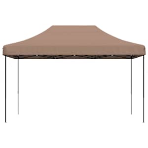 Skládací party stan pop-up hnědý 440 x 292 x 315 cm - obrázek 3