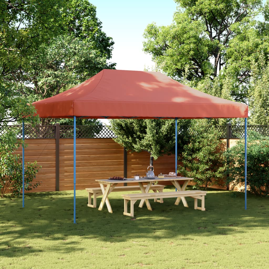 vidaXL Partyzelt Faltbar Pop-Up Terrakottarot 440x292x315 cm