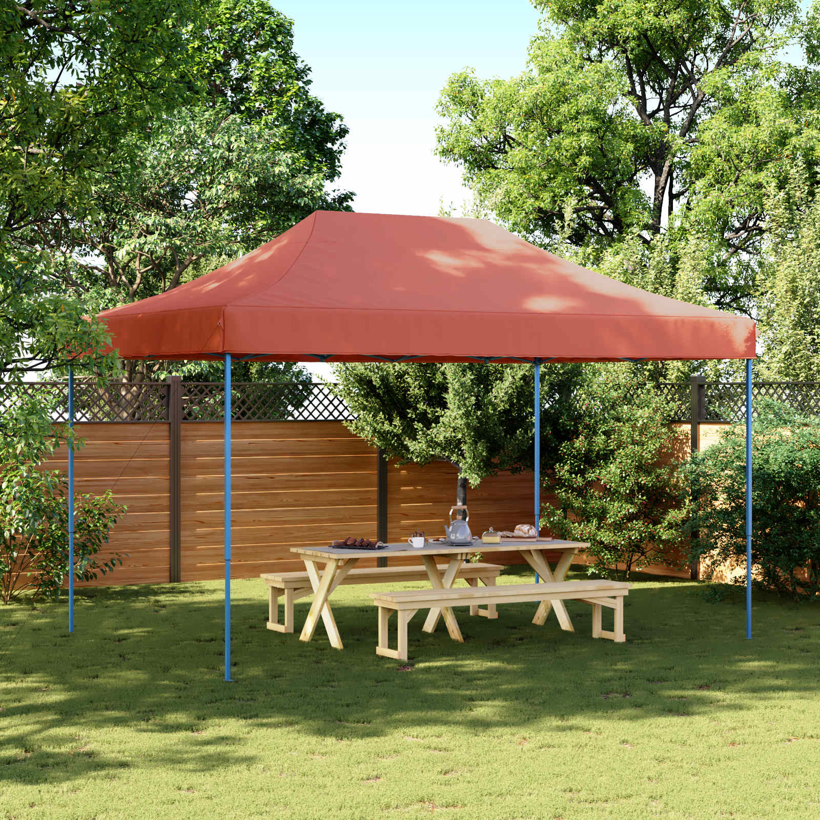 Tent pop-up inklapbaar 3x4,5 m antraciet