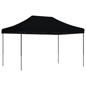 vidaXL kokkupandav pop-up peotelk, must, 292 x 292 x 315 cm