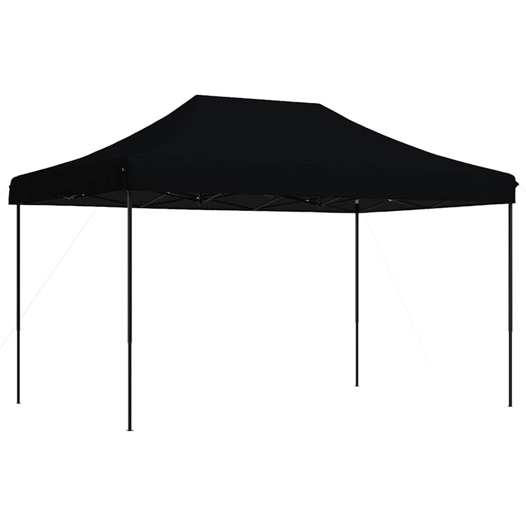vidaXL Skládací party stan pop-up černý 440 x 292 x 315 cm