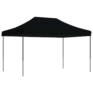 vidaXL kokkupandav pop-up peotelk, must, 292 x 292 x 315 cm
