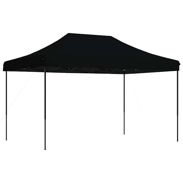 vidaXL kokkupandav pop-up peotelk, must, 292 x 292 x 315 cm