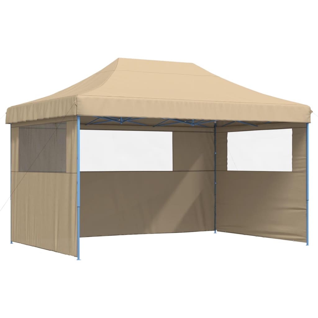 vidaXL Party Stan 440 x 292 x 315 cm Béžový s modrým rámem