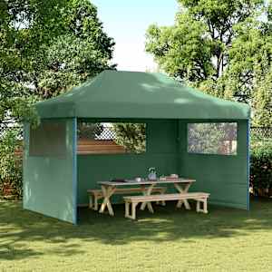 Zložljivi pop-up šotor za zabave 3 stranice zelena