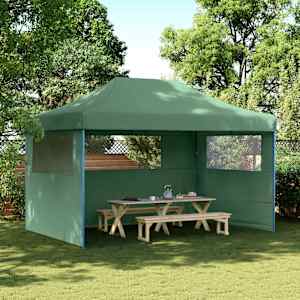 Zložljivi pop-up šotor za zabave 3 stranice zelena