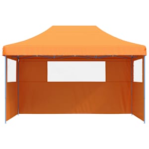 vidaXL Party Tent Orange, Blue Oxford Fabric, Powder-Coated Steel Large