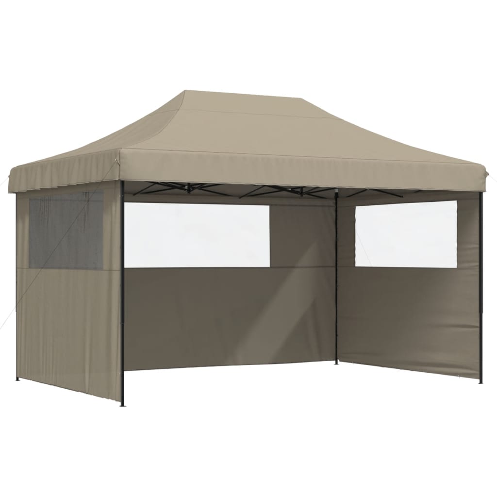 vidaXL Party Stan 440 x 292 x 315 cm Taupe s černým rámem