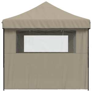 Party Stan 440 x 292 x 315 cm Taupe s černým rámem - obrázek 4