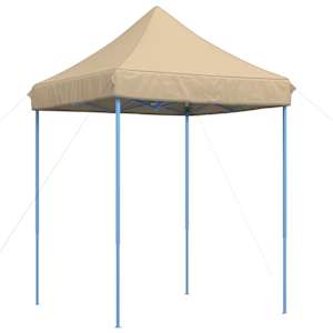 Skládací party stan pop-up béžový 200 x 200 x 306 cm - obrázek 2