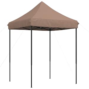 Skládací party stan pop-up hnědý 200 x 200 x 306 cm - obrázek 2