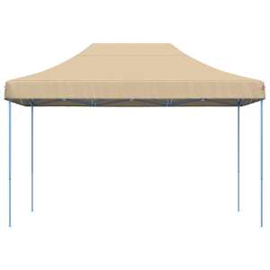 Skládací party stan pop-up béžový 410 x 279 x 315 cm - obrázek 3