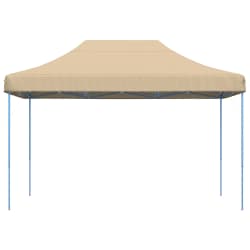 vidaXL Tienda de fiesta plegable Pop-Up beige 410x279x315 cm