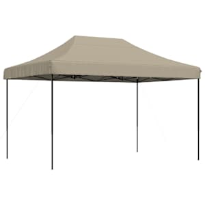 Skládací party stan pop-up taupe 410 x 279 x 315 cm - obrázek 2