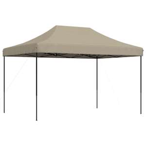 Skládací party stan pop-up taupe 410 x 279 x 315 cm - obrázek 5
