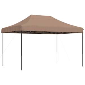 vidaXL kokkupandav pop-up peotelk, pruun, 410x279x315 cm