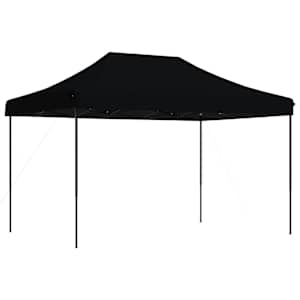 Skládací party stan pop-up černý 410 x 279 x 315 cm - obrázek 2