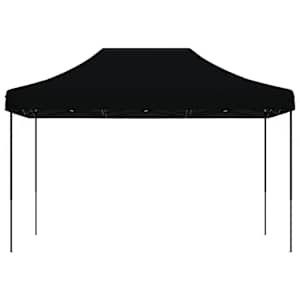 Skládací party stan pop-up černý 410 x 279 x 315 cm - obrázek 3