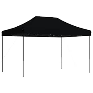 Skládací party stan pop-up černý 410 x 279 x 315 cm - obrázek 5