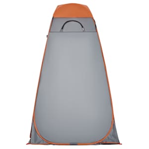 Toaletní stan šedý a oranžový pop-up nepromokavý - obrázek 7