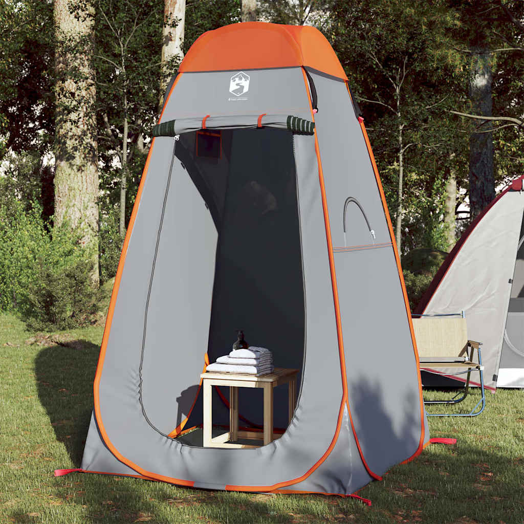 vidaXL Sichtschutzzelt Grau und Orange Pop-Up Wasserdicht