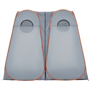 Toaletní stan šedý a oranžový pop-up nepromokavý - obrázek 6