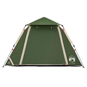 Kempingový stan kupole pro 4 osoby zelený rychloupínací - obrázek 6