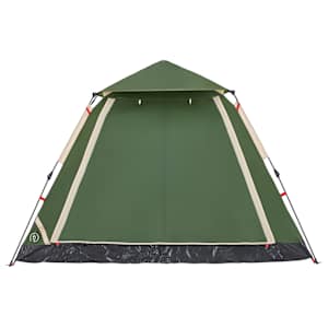 Kempingový stan kupole pro 5 osob zelený rychloupínací - obrázek 6