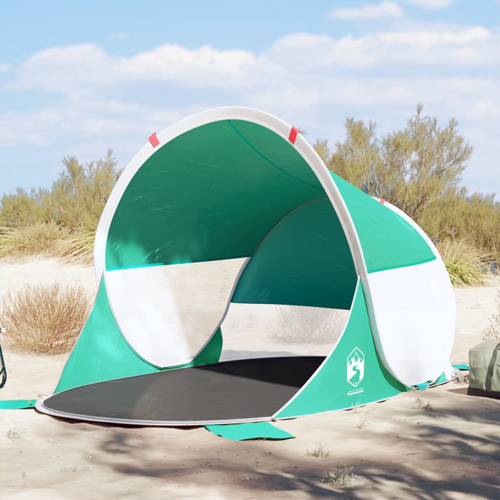 vidaXL Strandtelt havgrønn pop-up vanntett - Camping | Telt