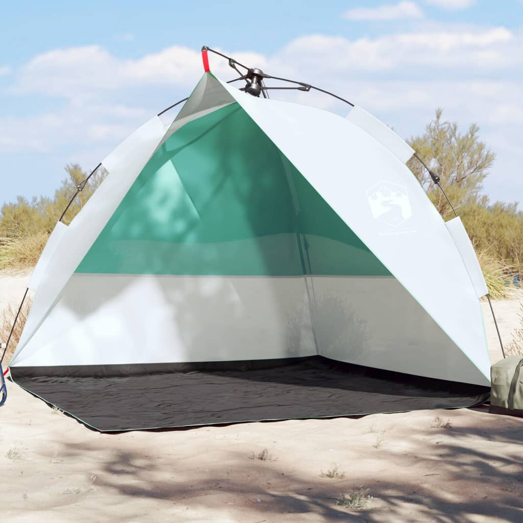 vidaXL Strandtelt havgrønn hurtigutløser vanntett - Camping | Telt