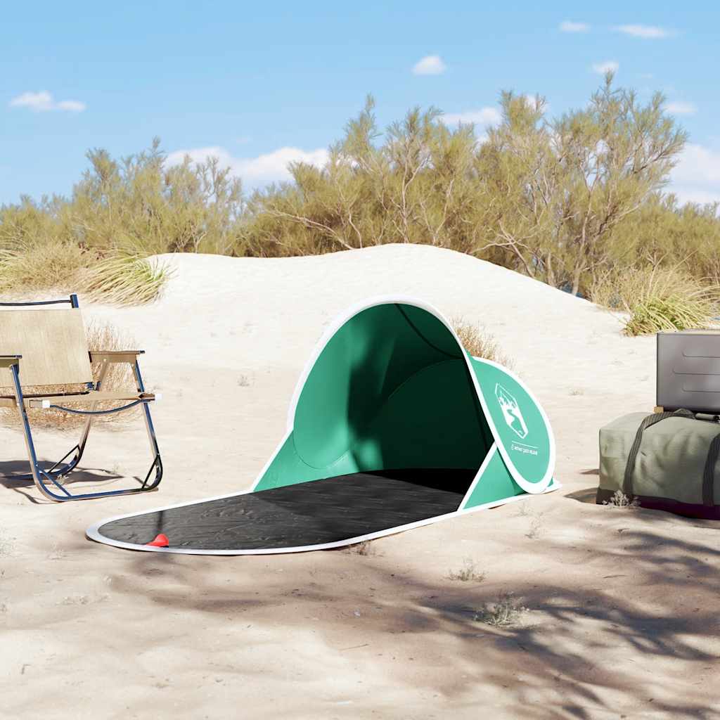 vidaXL Strandtent pop-up waterdicht zeegroen afbeelding