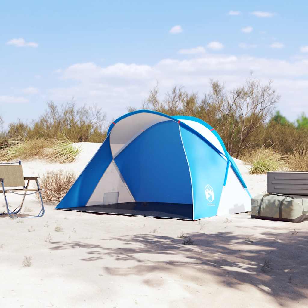 vidaXL Strandtent 2-persoons pop-up waterdicht azuurblauw afbeelding
