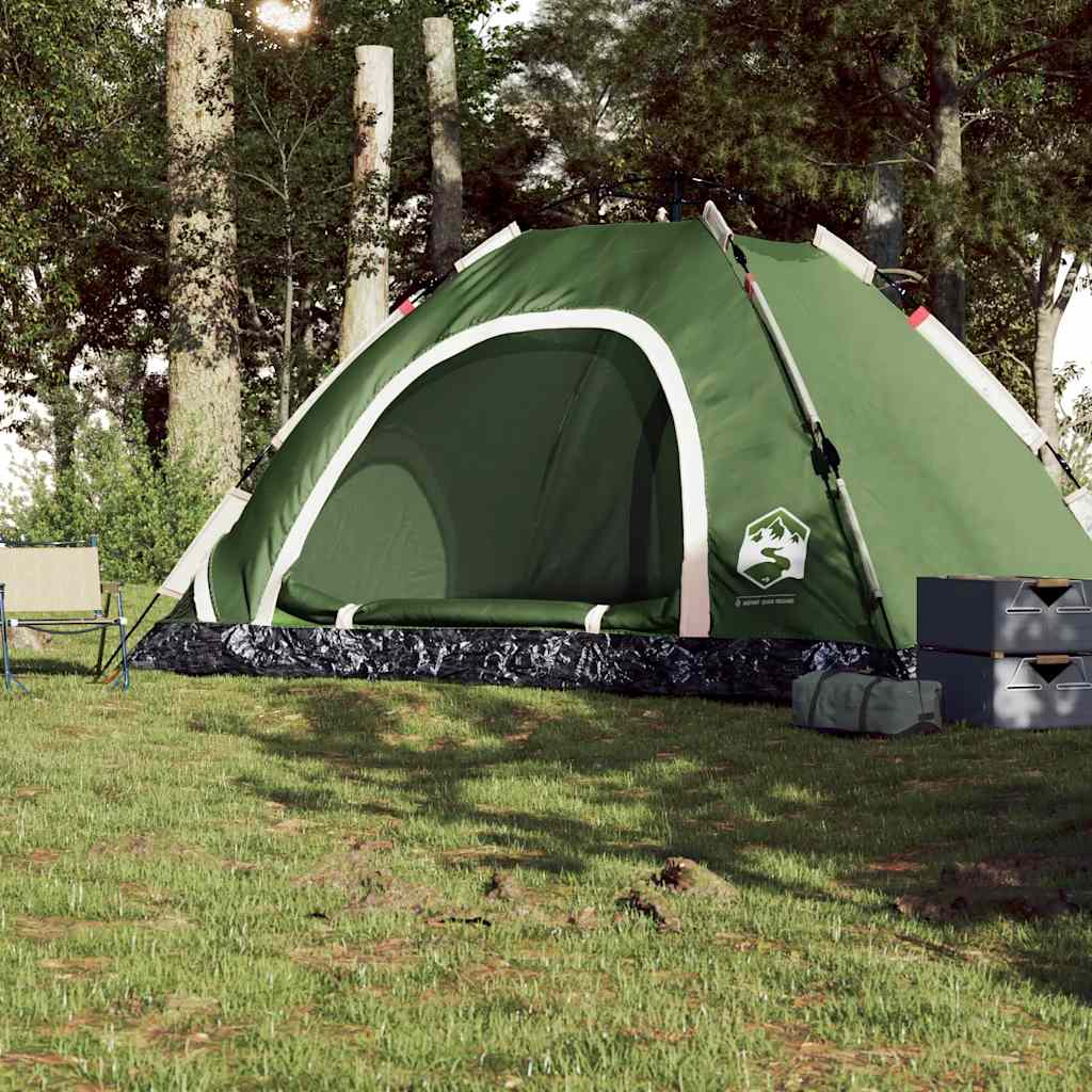 vidaXL Tent 5-persoons snelontgrendeling groen afbeelding