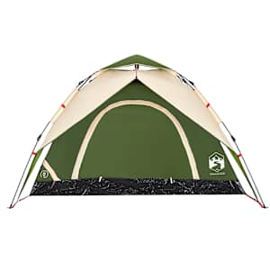 Kempingový stan kupole pro 5 osob zelený rychloupínací - obrázek 6