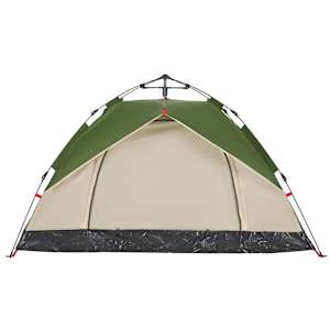 Kempingový stan kupole pro 3 osoby zelený rychloupínací - obrázek 8