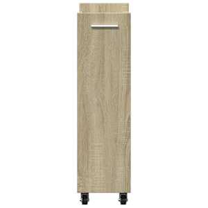 Skříňka na kolečkách dub sonoma 60x22x79 cm kompozitní dřevo - obrázek 6
