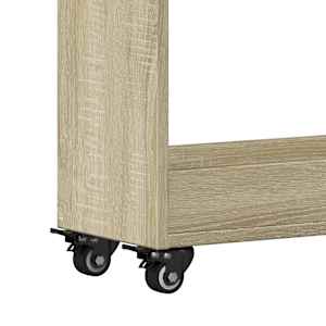 Skříňka na kolečkách dub sonoma 60x22x79 cm kompozitní dřevo - obrázek 8