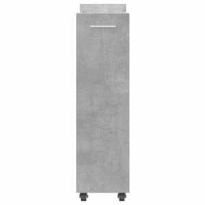 Skříňka na kolečkách betonově šedá 60x22x79 cm kompozitní dřevo - obrázek 6