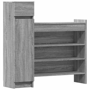 vidaXL jalatsikapp, hall Sonoma tamm, 100,5x28x100 cm, tehispuit