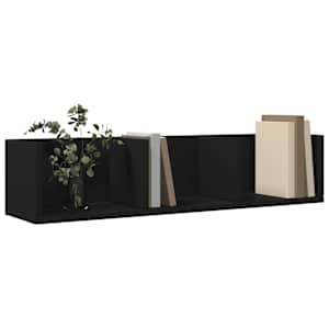 Nástěnné skříňky 2 ks černé 75 x 18 x 16,5 cm kompozitní dřevo - obrázek 4