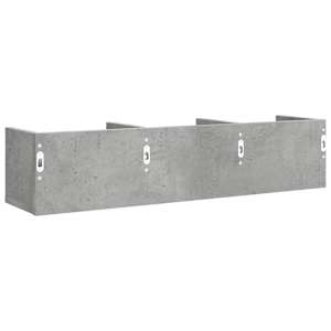 Nástěnné skříňky 2 ks betonově šedé 75 x 18 x 16,5 cm kompozit - obrázek 8
