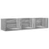 vidaXL seinakapp, hall Sonoma tamm, 75 x 18 x 16,5 cm, tehispuit