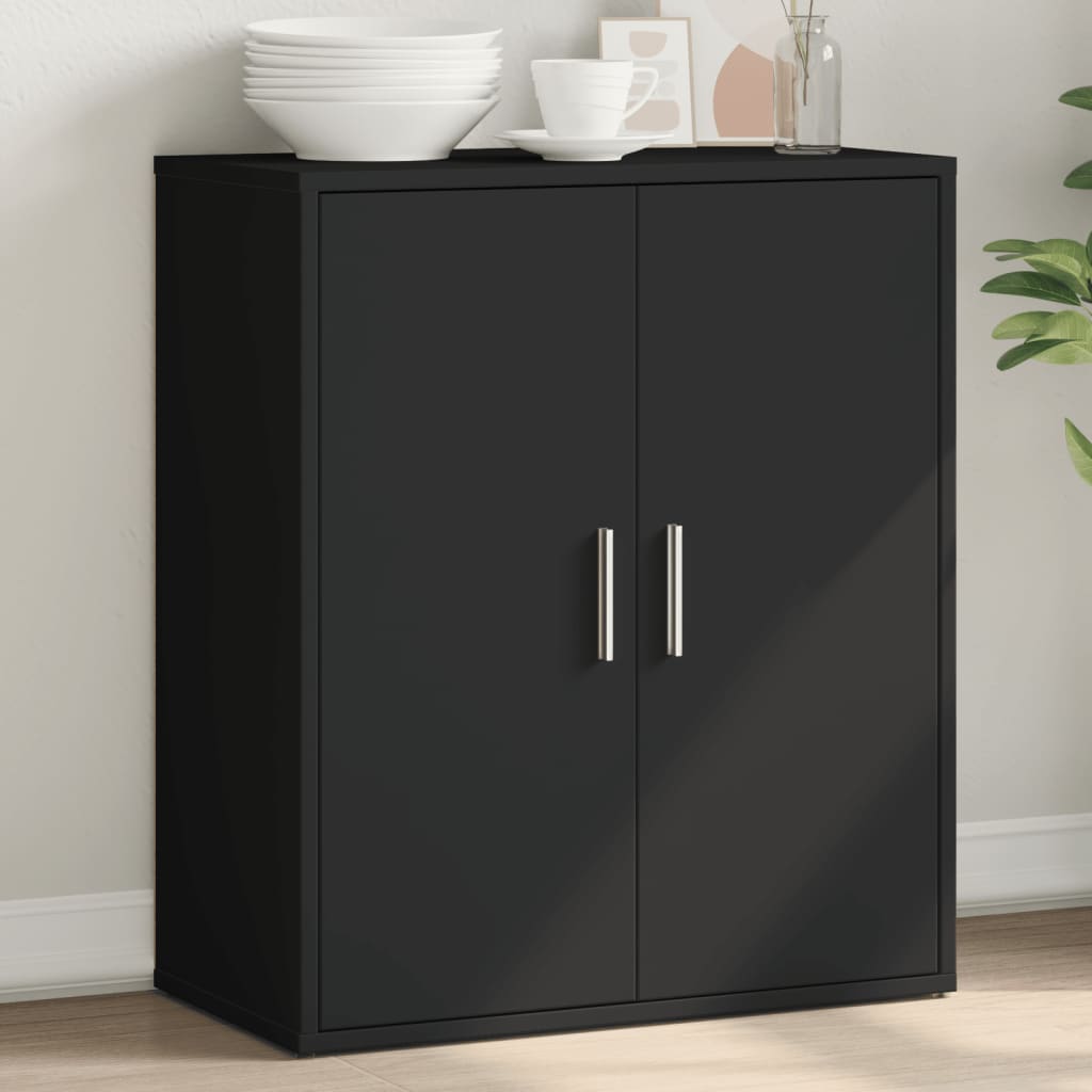 vidaXL Dulap, negru, 60x31x70 cm, lemn prelucrat