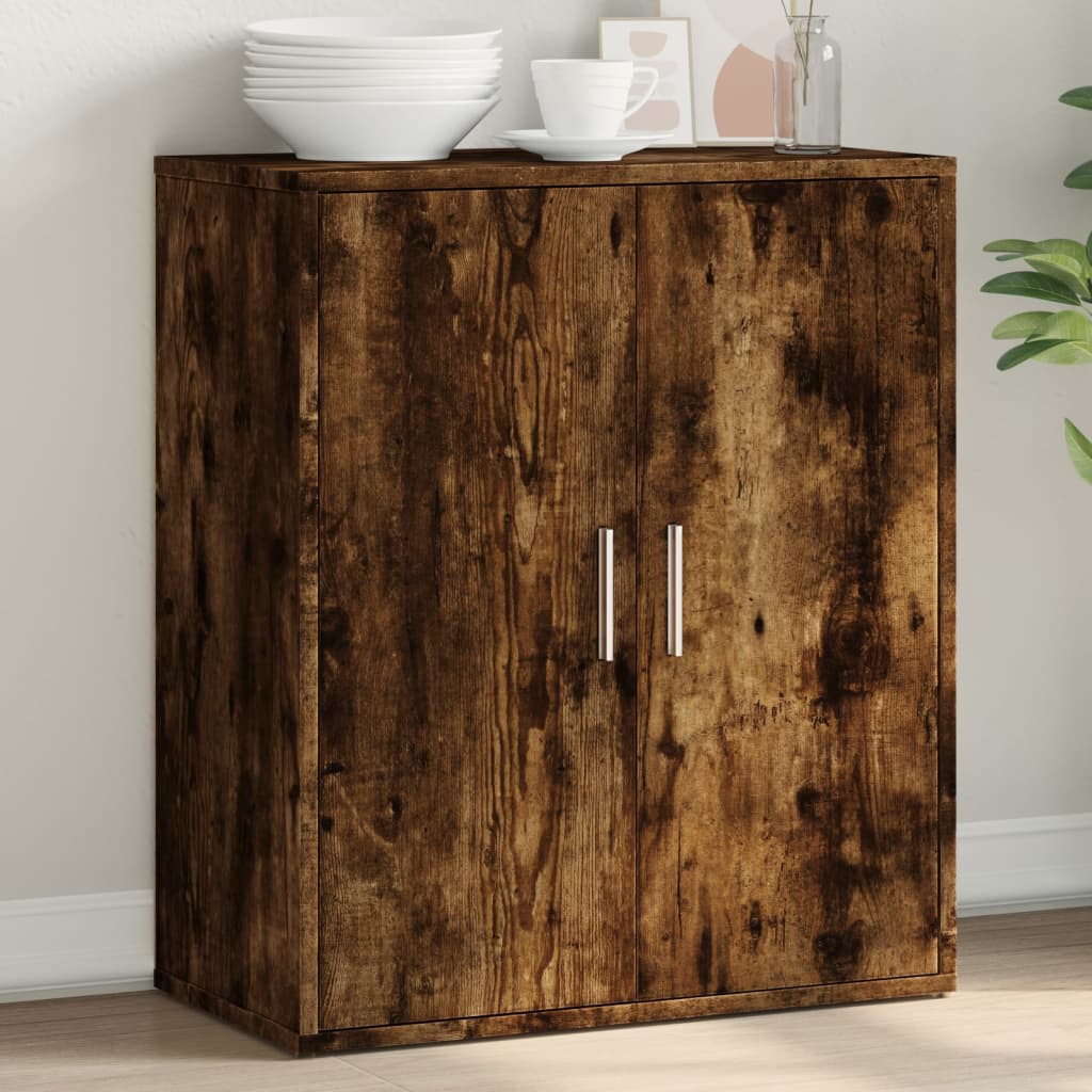 vidaXL Sideboard Räuchereiche 60x31x70 cm Holzwerkstoff