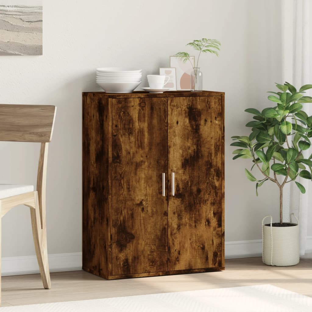 Thumbnail - vidaXL Sideboard Räuchereiche 60x31x84 cm Holzwerkstoff