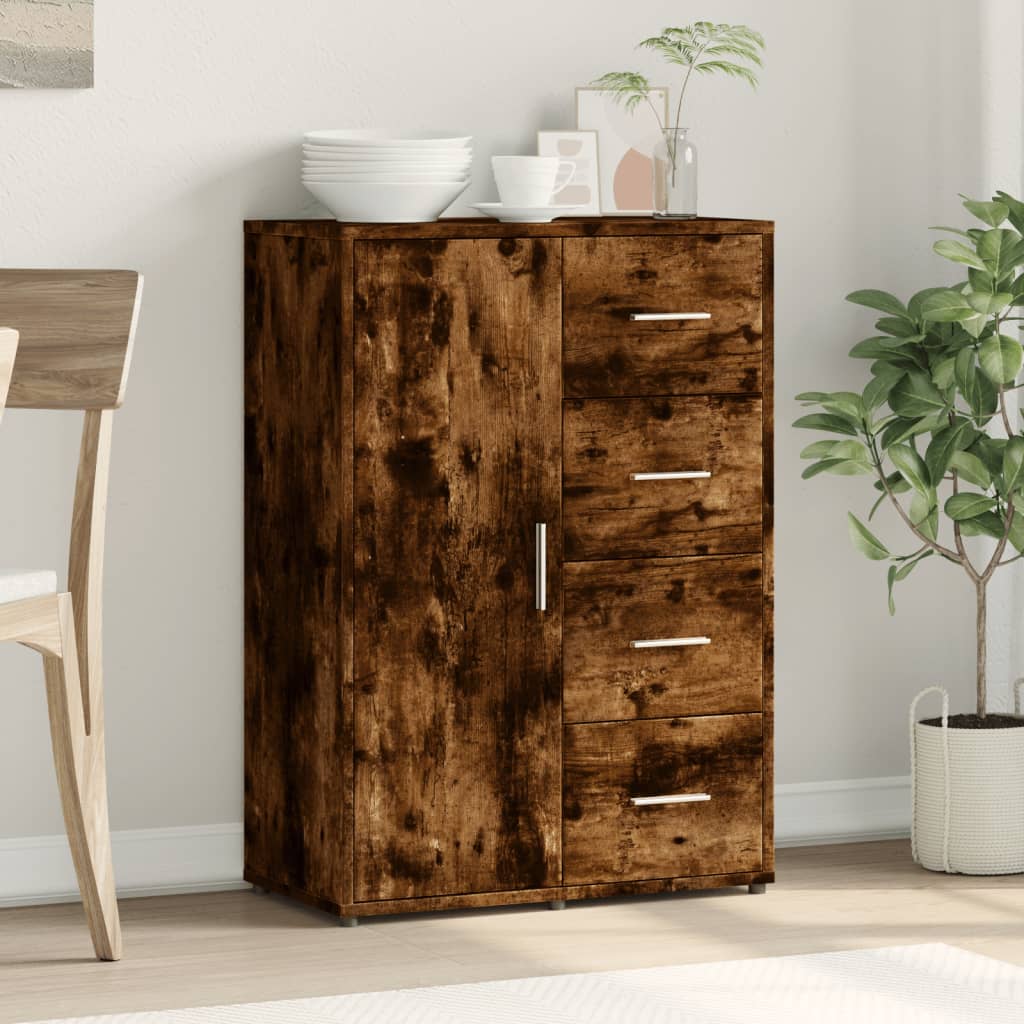 Thumbnail - vidaXL Sideboard Räuchereiche 60x31x84 cm Holzwerkstoff